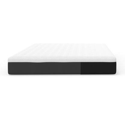 10 in medium memory foam mattress queen size with white background