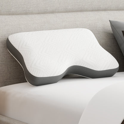 Close-up of The Haven Cooling Shoulder pillow for side sleepers