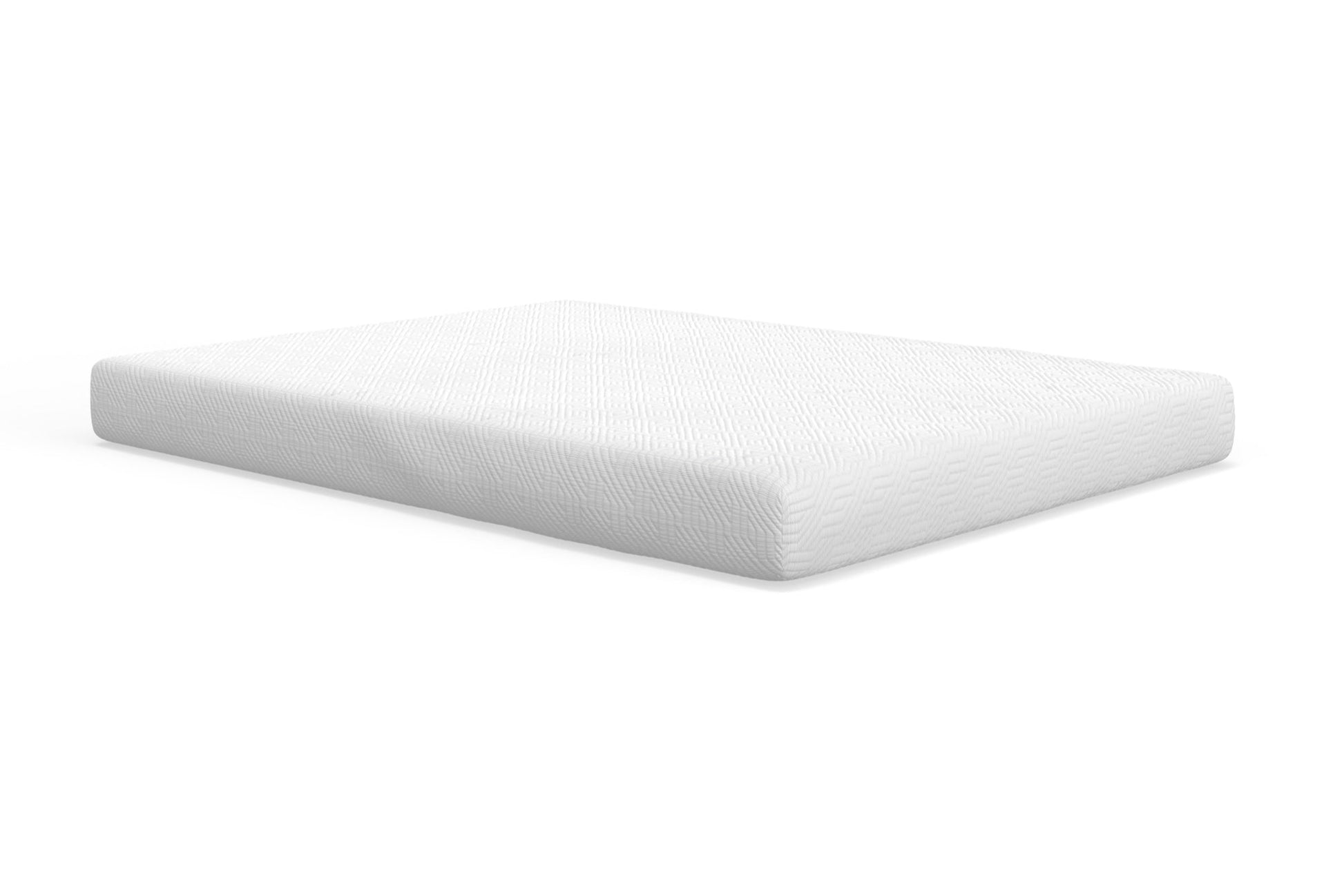 8 inch medium firm memory foam mattress- Queen size on white background