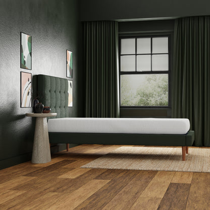 8 inch medium firm memory foam mattress- twin XL size, upholstered bed in modern bedroom setting