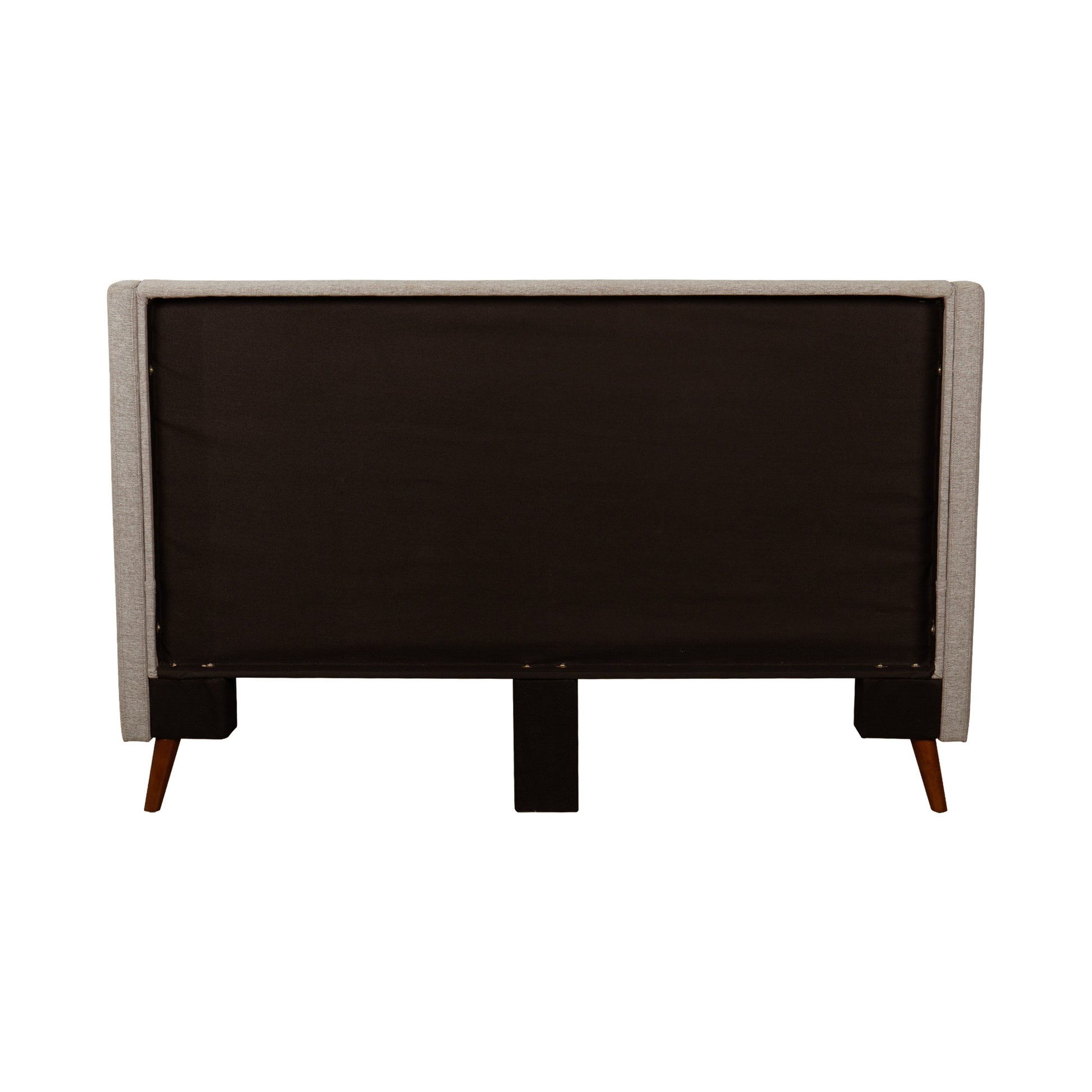 Alder-upholstered platform bed_Beige- back of headboard close-up