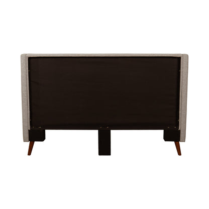 Alder-upholstered platform bed_Beige- back of headboard close-up