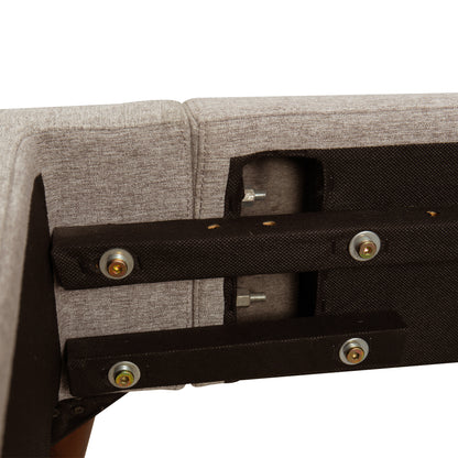 Alder-upholstered platform bed_Beige- side rail close-up