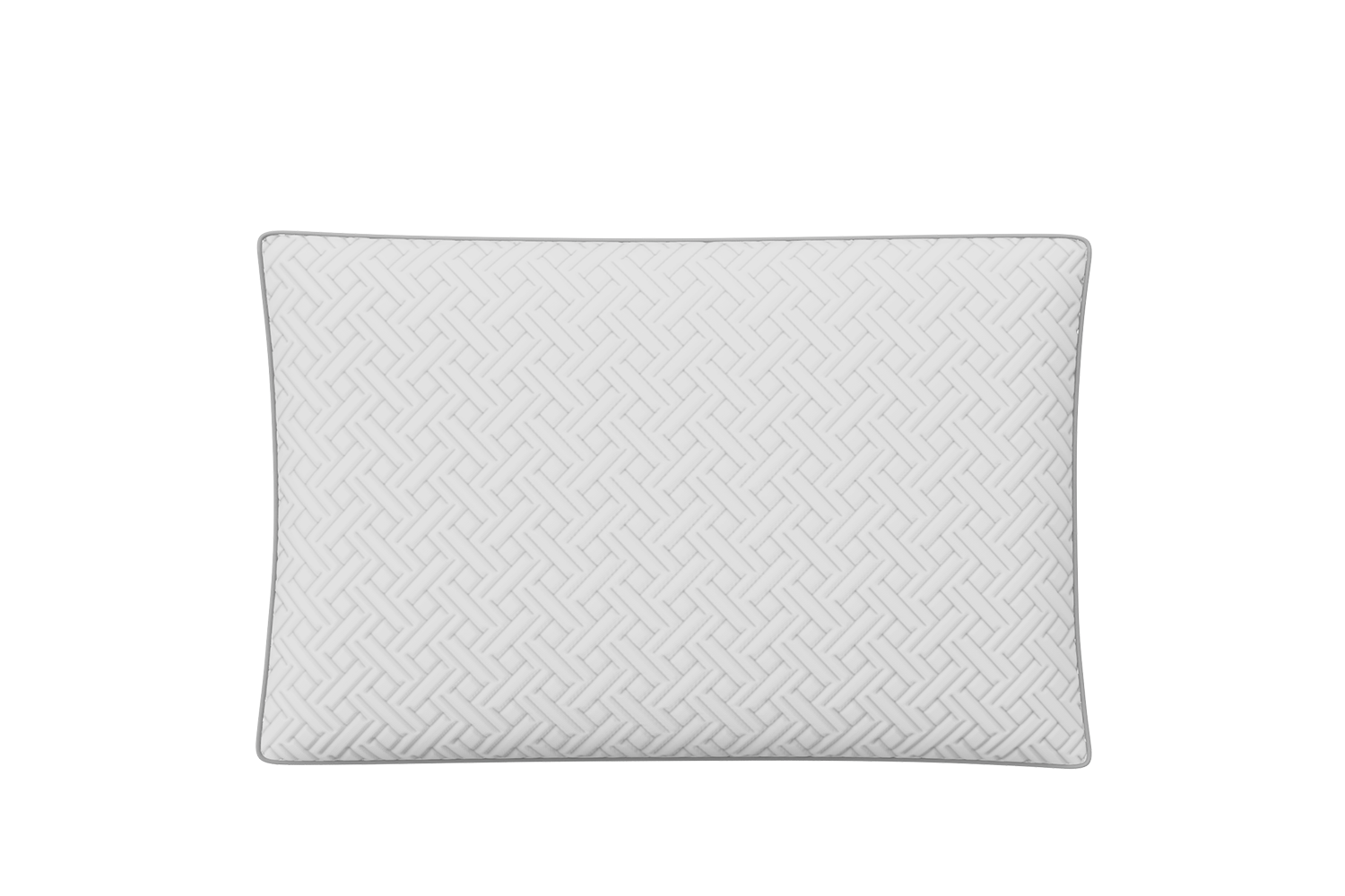 Essential shredded memory foam pillow with cooling knit fabric cover in white, breathable support pillow for side and back sleepers by Owen Holmes