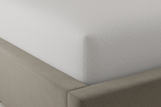 Close-up of pattern on mattress protector called Fresh. Queen Size