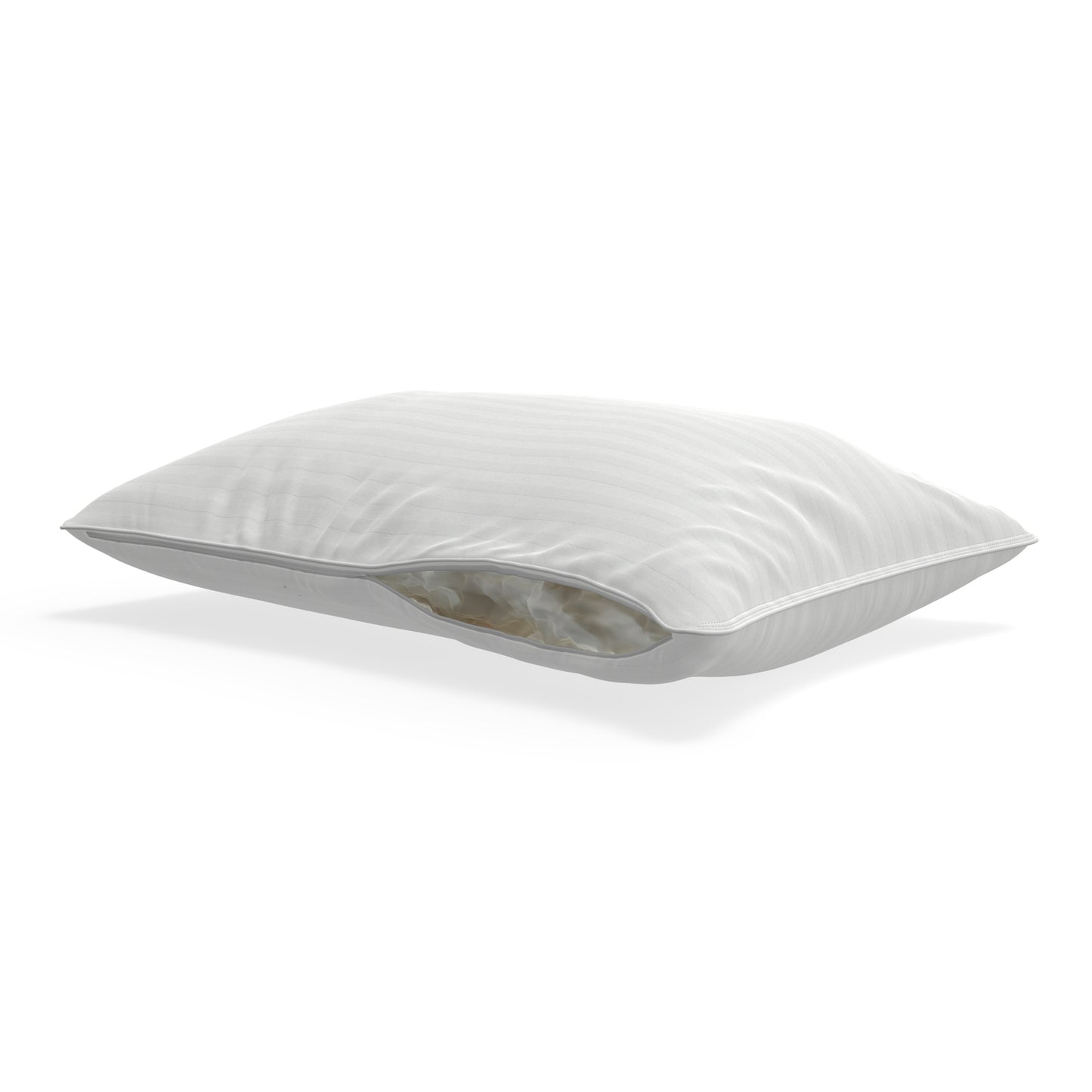 White pillow on a white background