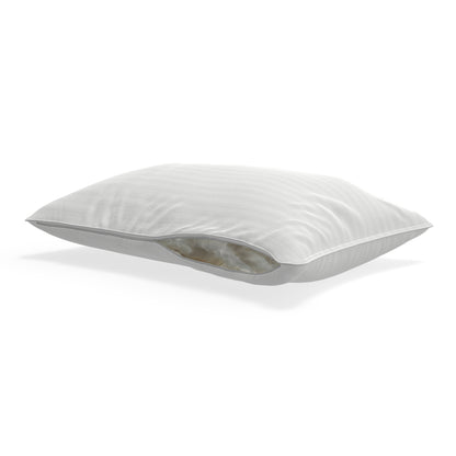 White pillow on a white background