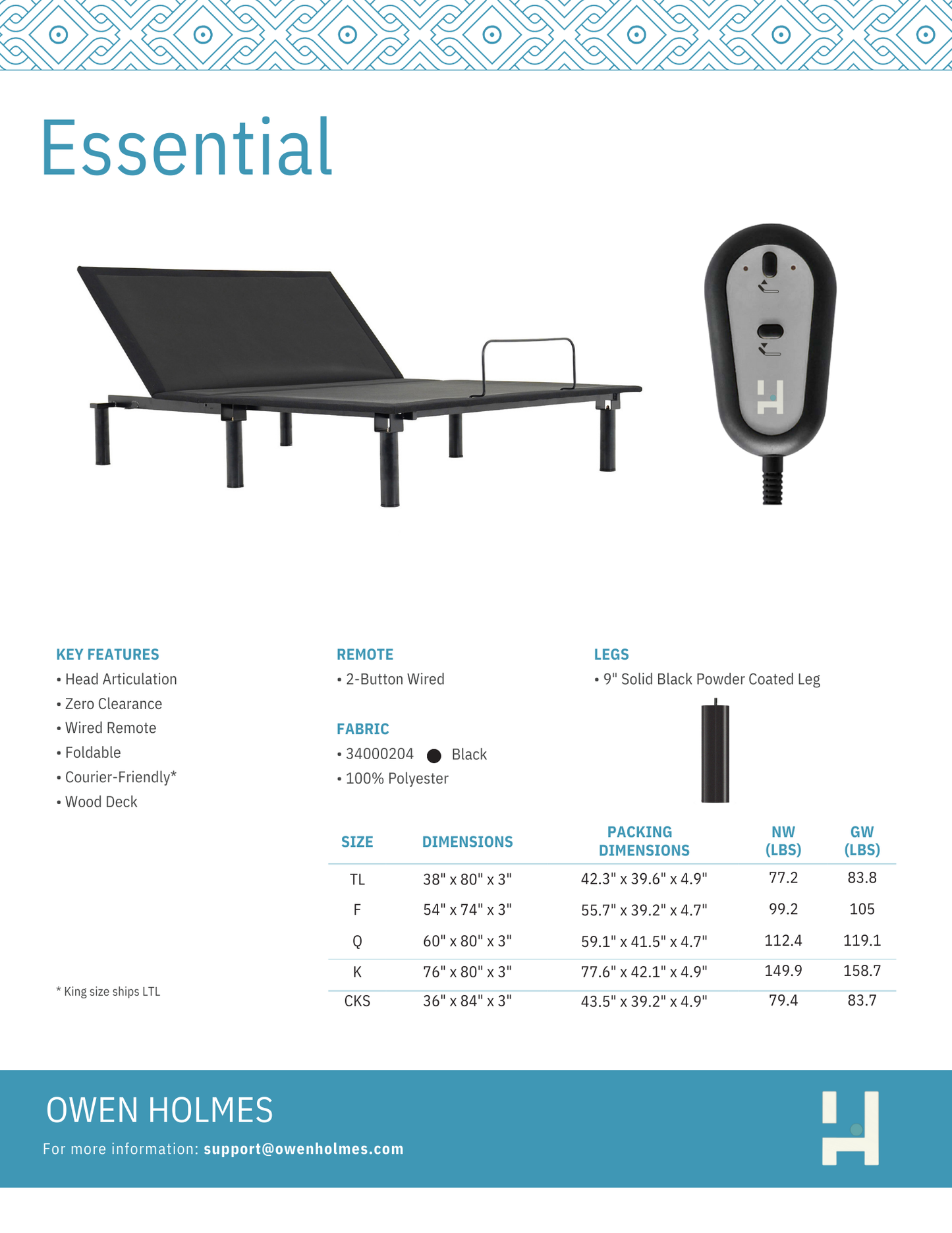 RIO_1.0_adjustable bed base