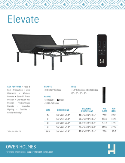 RIO_4.0_adjustable bed base