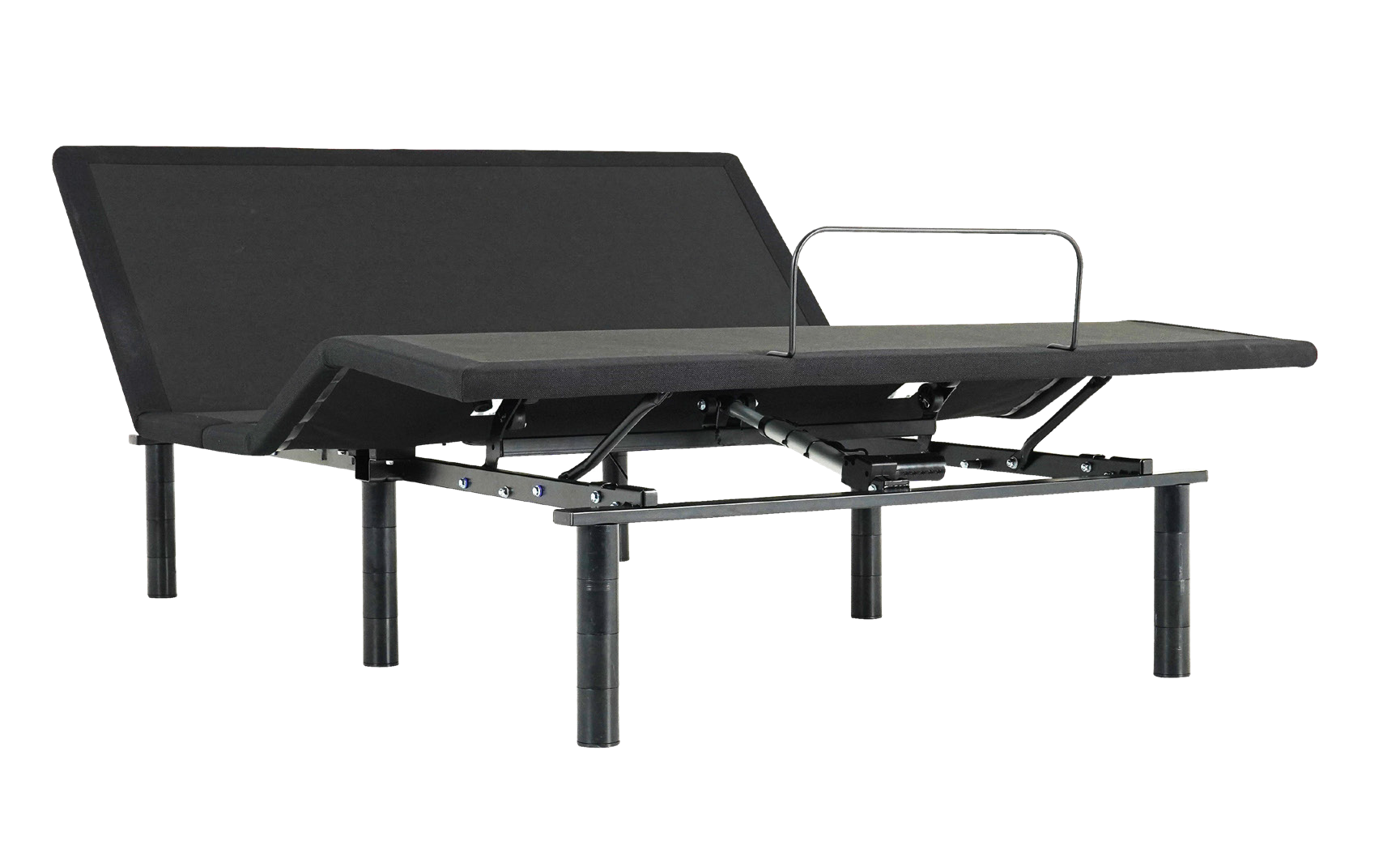 Rio2.0 adjustable bed base- transparent background. zero gravity