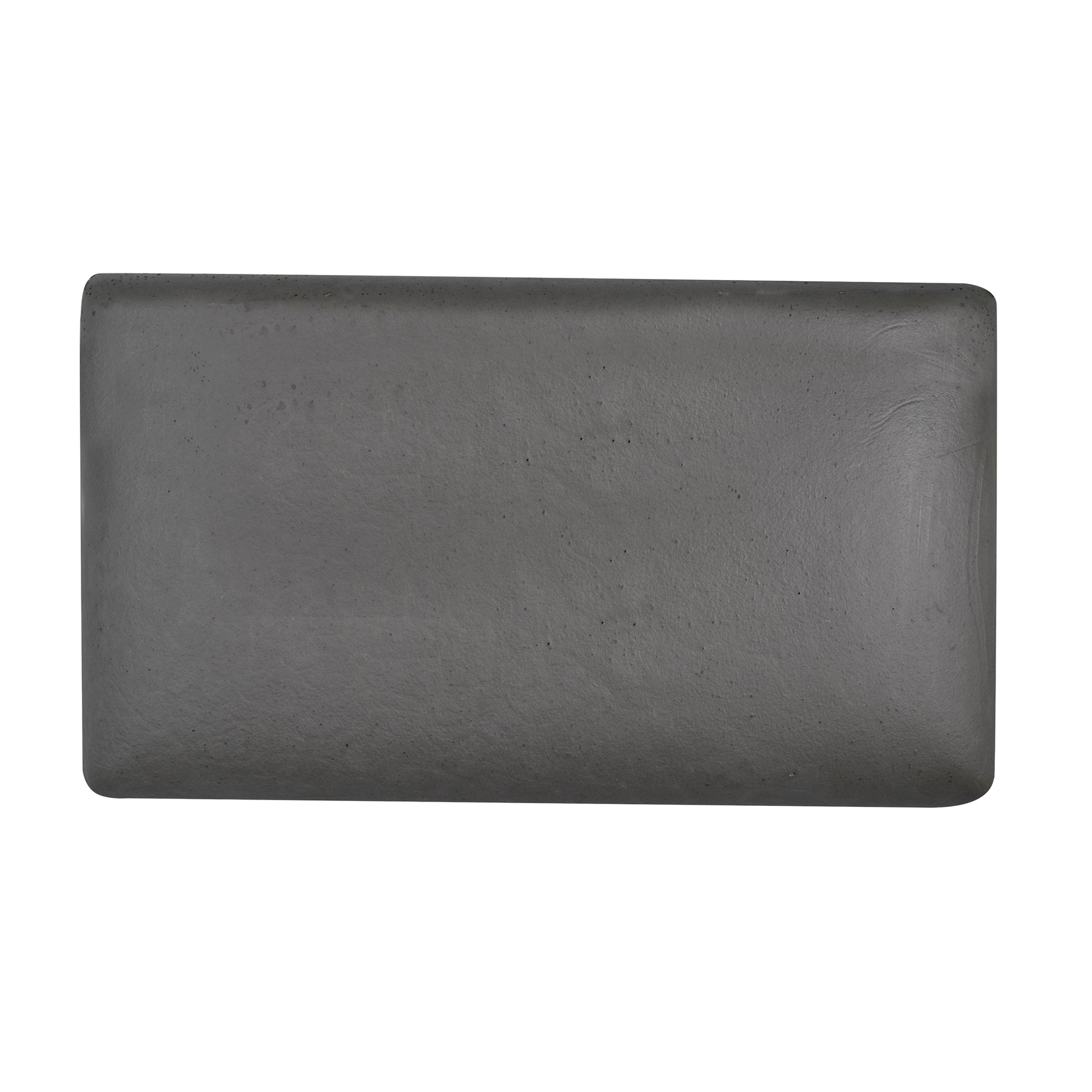 Two-Sided-bamboo-charcoal-Pillow with cool gel slab on one side, and plain charcoal infused memory foam on the other side