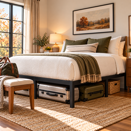 14-Inch Tool-Free Steel Platform Bed Frame